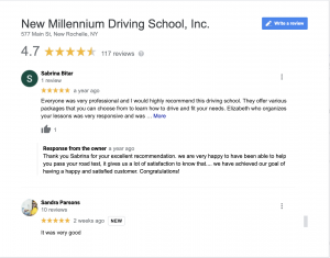 New Millennium Driving School Reviews