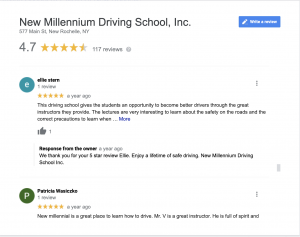 New Millennium Driving School Reviews