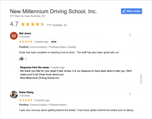 New Millennium Driving School Reviews
