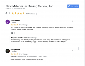 New Millennium Driving School Reviews